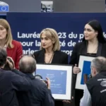 Avrupa Parlamentosu’nda, Jina Mahsa Emini’ye verilen ödül için tören düzenlendi