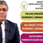 Kürdistan Yurtseverler Partisi (PWK) Genel Başkanı Mustafa Özçelik: Kürtçe seçmeli derse başvuru sür...