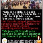 Ji bo pêçandina birîna kurdên Êzidî pêwîstî bi bernameyeke taybet heye