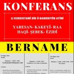 KURD-KAV: Konferansa 'Li Kurdistanê Bîr û Baweriyên Ayînî' li dar dixe