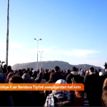 Xelkê li Bendava Tişrînê xwenîşandan kir: ‘13-14 êrişên asmanî hatin kirin’ -VIDEO