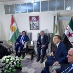 Nûnerê Serok Barzanî li Rojavayê Kurdistanê serdana Serokatiya ENKSê kir
