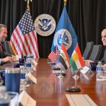 Kürdistan Bölgesi Başbakanı Mesrur ​​Barzani, Washington'da ABD İç Güvenlik Bakanı Kristi Noem ile g...